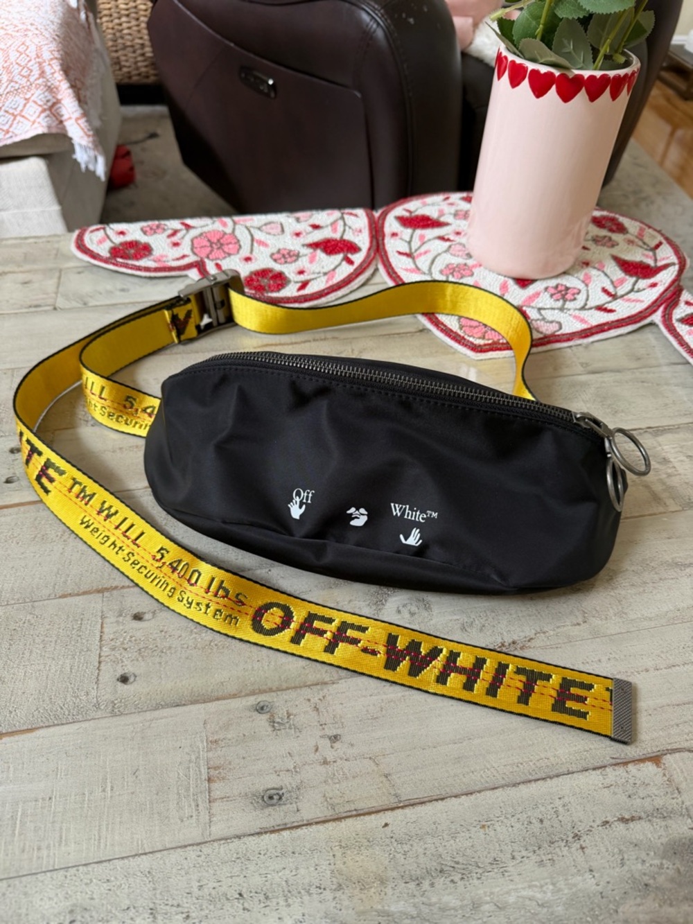 Off-White Black Waist ✨ Bum bag